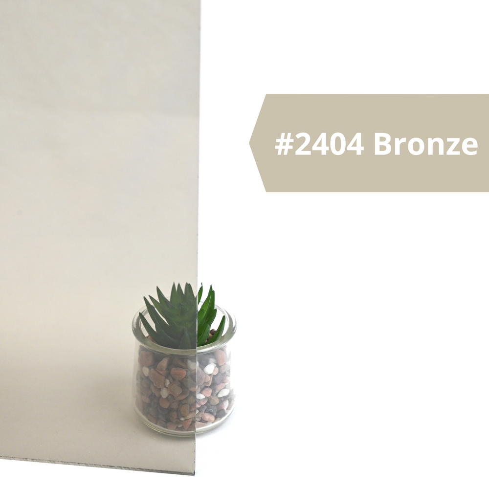 2404 Bronze, Transparent, 1/4" x 12" x 24"