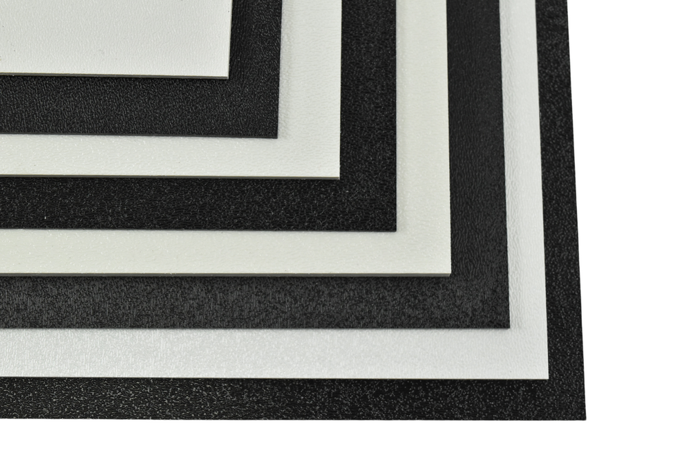 Black, ABS (Haircell), 1/16" x 12" x 48"