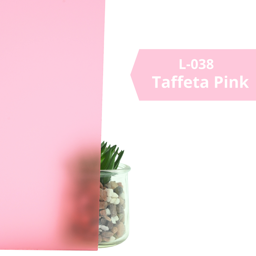 L-038 Taffeta Pink, PlastiBlur, 1/8" x 12" x 24"