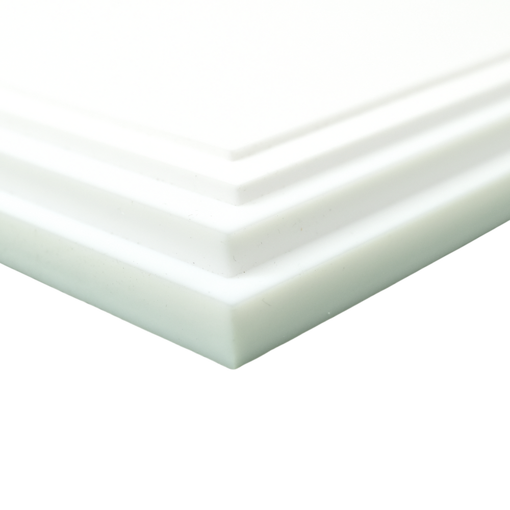 White (Nat), Teflon PTFE, 3/16" x 12" x 24"
