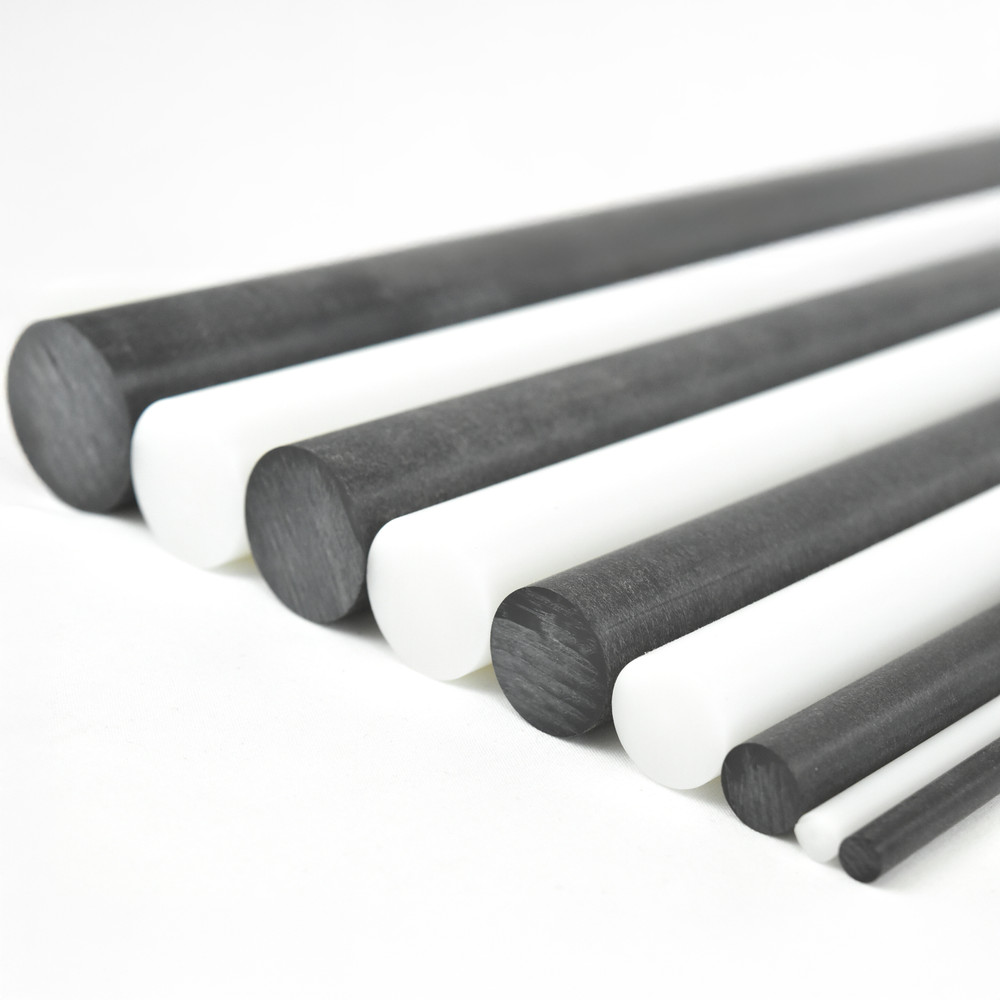 White, Acetal Rod, 1-7/8" x 1 ft