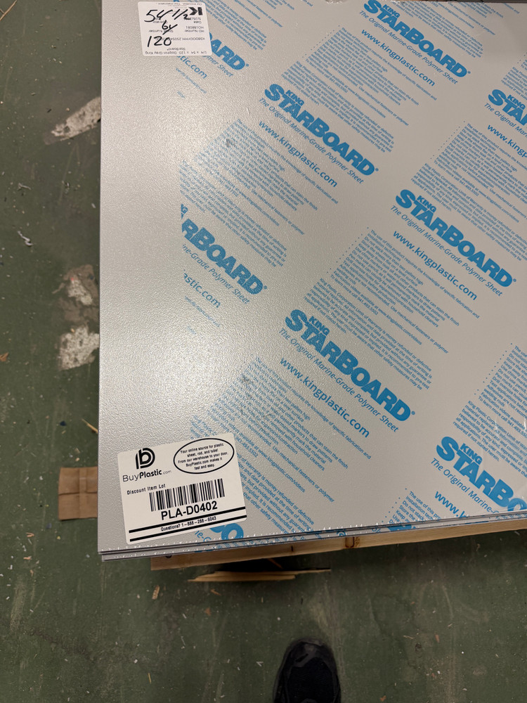 King StarboardST 5pieces Dolphin Gray (1/4"x24"x54")
