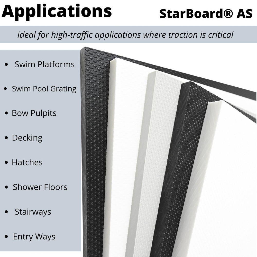 Starboard AS, Anti-Skid Marine Grade Plastic Sheet