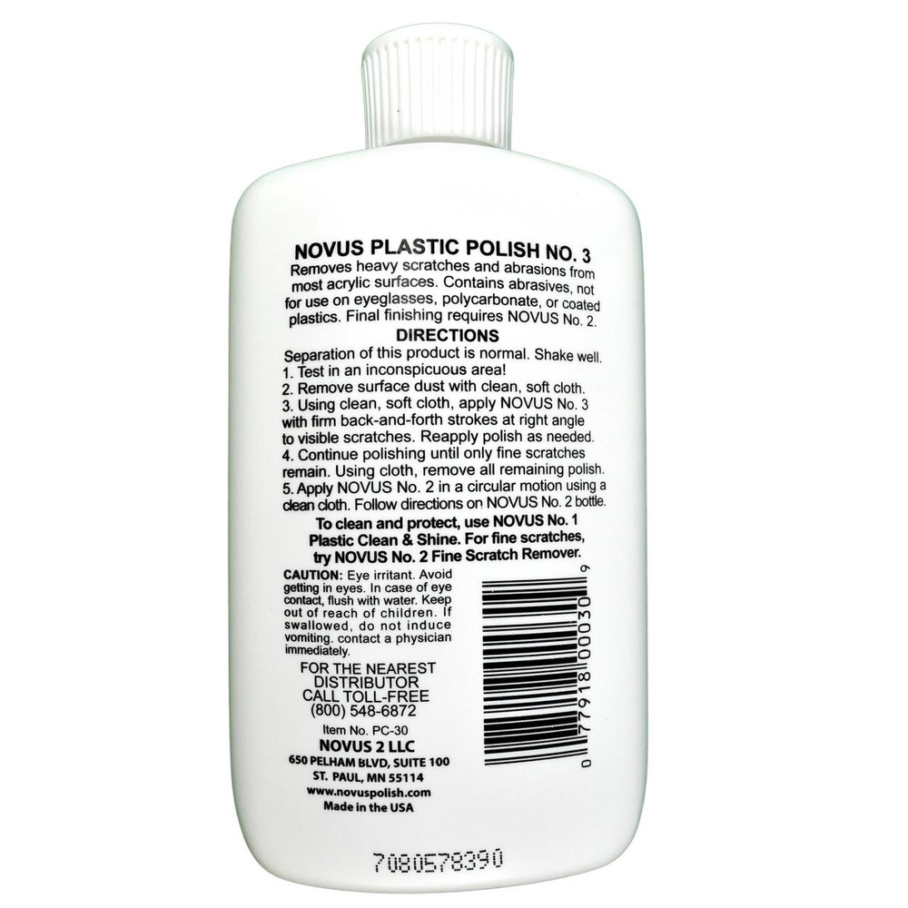 Novus Plastic Polish 3 -Heavy Scratch Removal