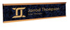 LaserMax Celestial Blue on Gold nameplate example.