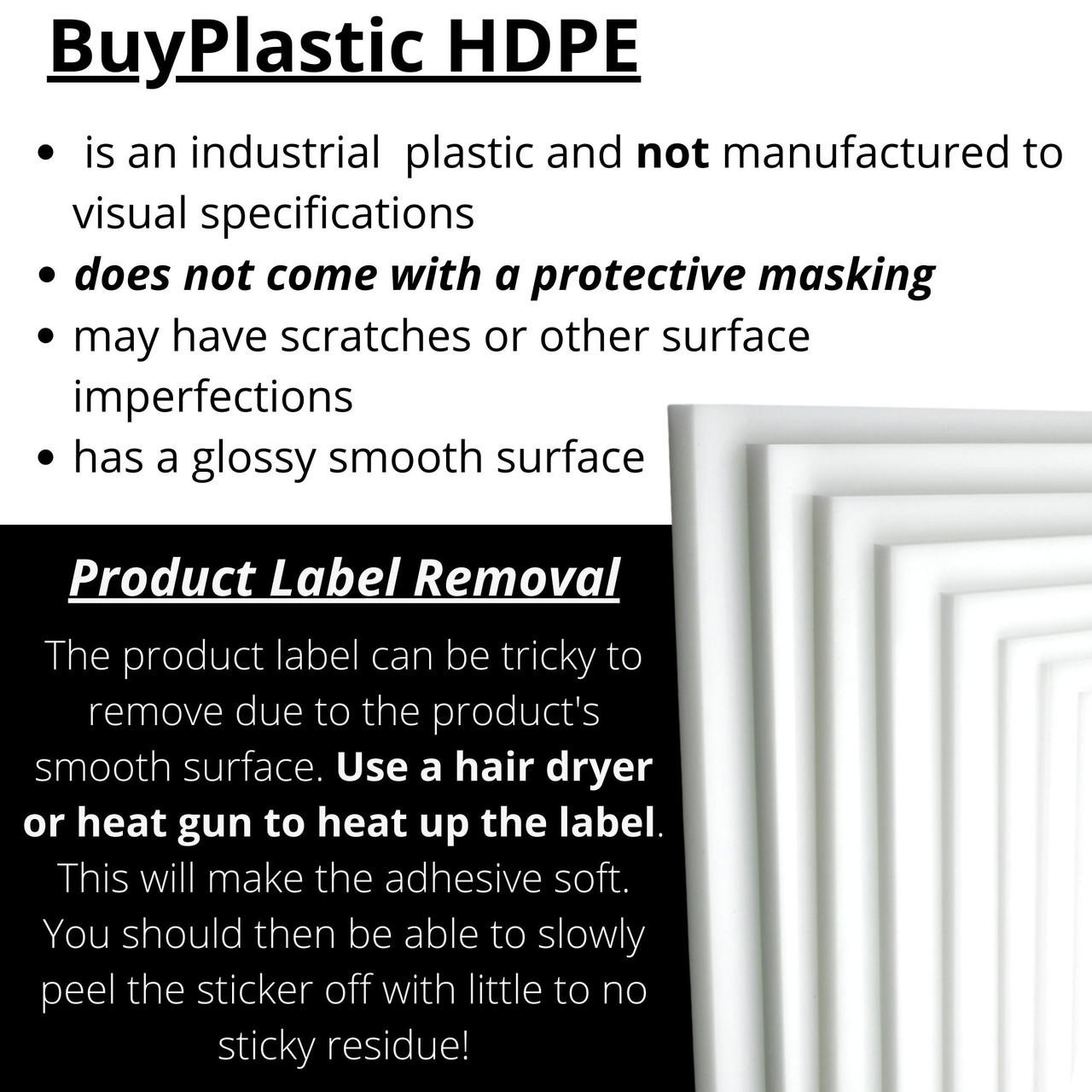 HDPE HD Polyethylene Plastic Sheets for Sale