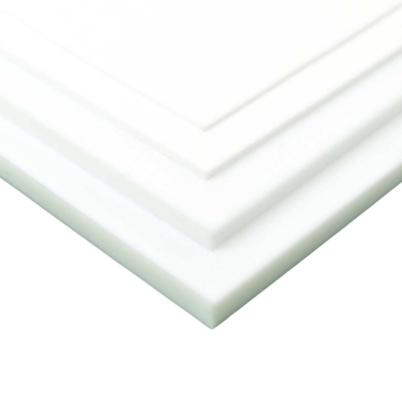BuyPlastic White (Natural) Teflon PTFE Virgin Plastic Sheet 1/4 inch x 6 inch x 6 inch - Chemical Resistant, Impact Resistant, Size: 6 x 6, Beige