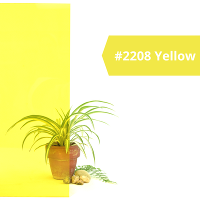 2208 Yellow, Transparent, 3/16" x 12" x 48"