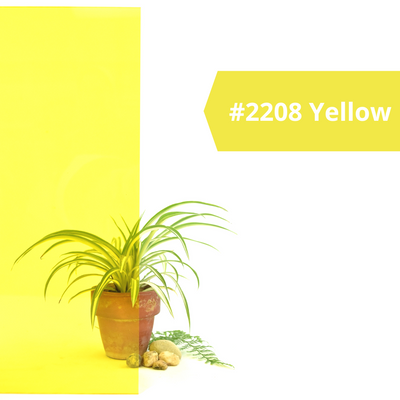 2208 Yellow, Transparent, 3/16" x 12" x 48"