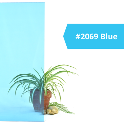 2069 Blue, Transparent, 3/16" x 18" x 24"