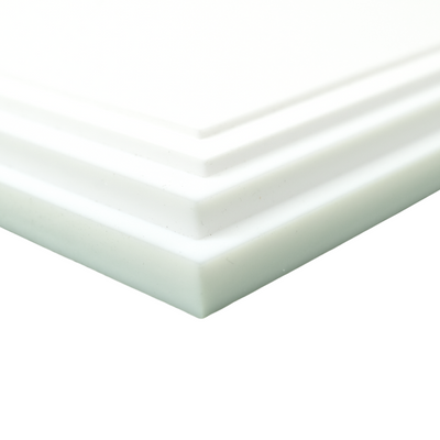 White (Nat), Teflon PTFE, 1" x 6" x 6"