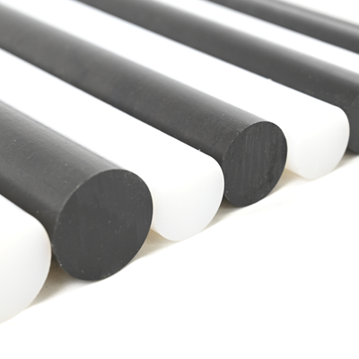 Black (Rep), UHMW Rod, 1-1/4" x 5 ft