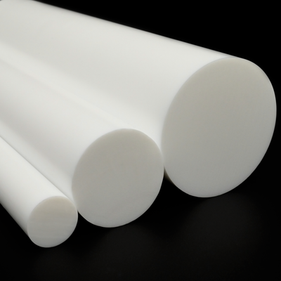 White (Nat), PTFE Rod, 5/8" x 3 ft