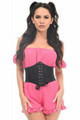 Black Lace overlay Corset Belt