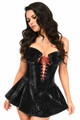 Vamped Steel boned Velvet Corset Dress