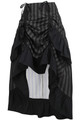 Black/Gray Neitherworld Hi-Low Skirt