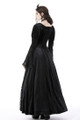 Velvet Lace Splicing Maxi Dress