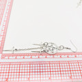 Pentagram and Dagger drop earrings
