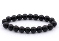 8 mm Matte Black onyx  bracelet