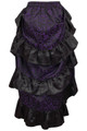 Purple Brocade 2 Piece Dress Set