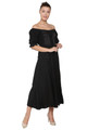 Black Celtic Cap Sleeve Renn dress