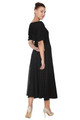 Black Celtic Cap Sleeve Renn dress