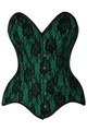 Arachnia Black and Green 4 Piece Dress Set