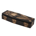 Hand Carved Hinged Coffin Box