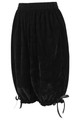 Black Velvet Knee Length Bloomers/Pantaloons