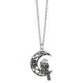 Raven on the Moon Necklace