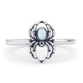 Sterling Silver Opal Web Weaver Ring
