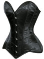 Black Satin Sweetheart Neckline Corset