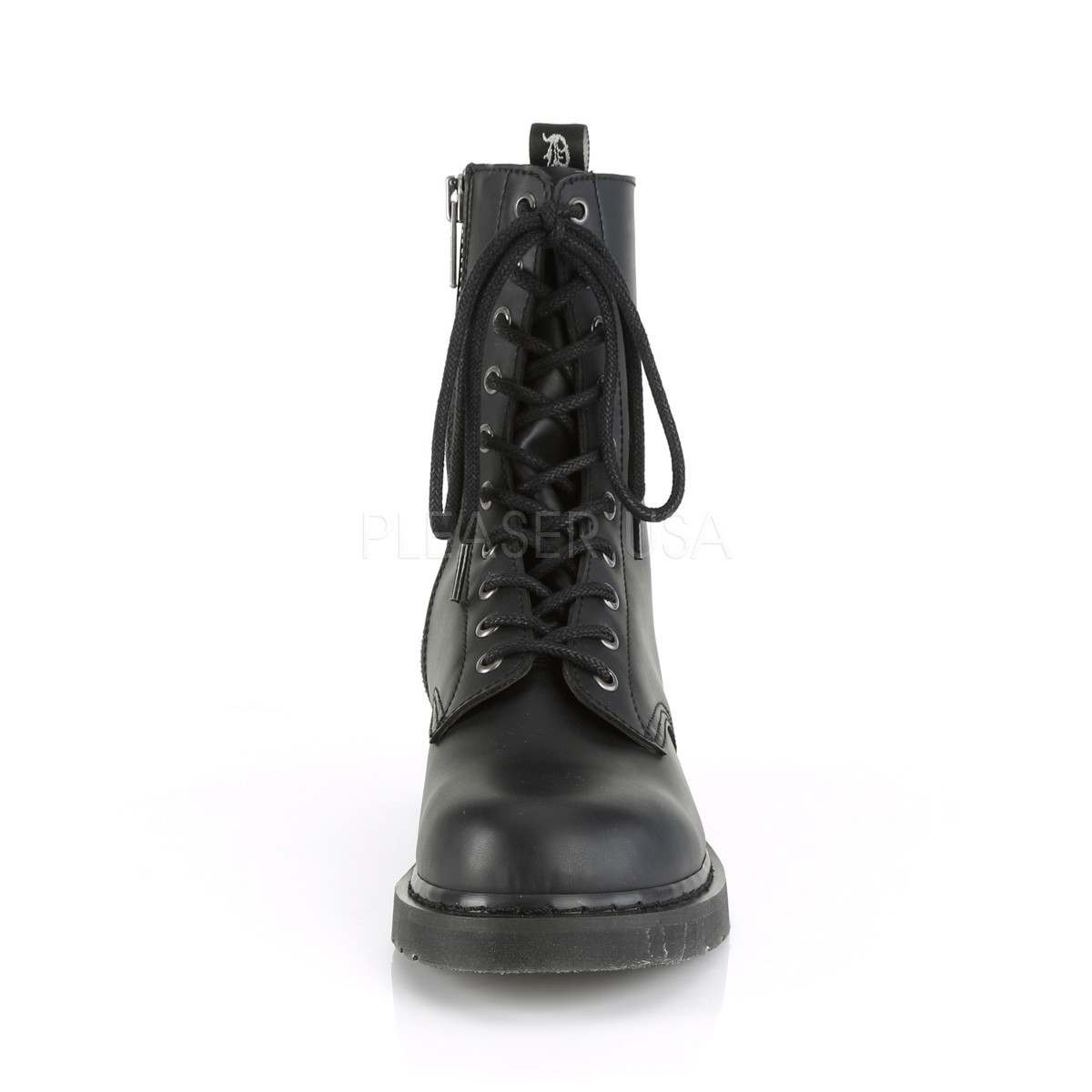 vegan leather combat boots