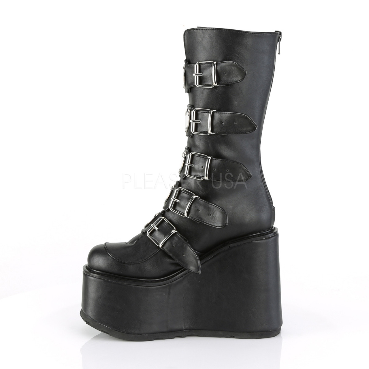 I Heart Buckles vegan combat boots