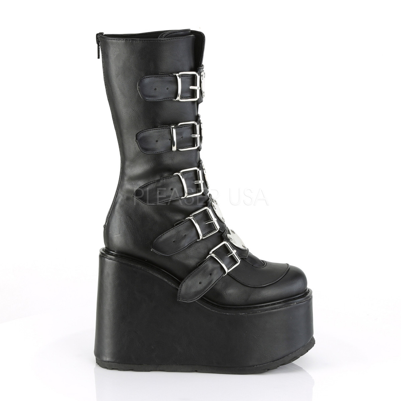 heart buckle boots