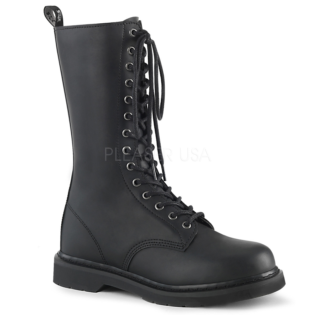 non leather combat boots