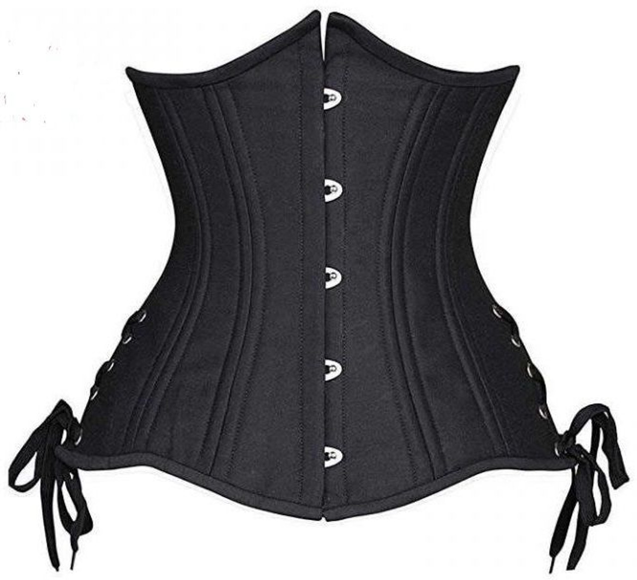 Burvogue Stylish Satin Bustier Double Strong Steel Boned Corset  Waist  training corset, Corset shapewear, Plus size waist training