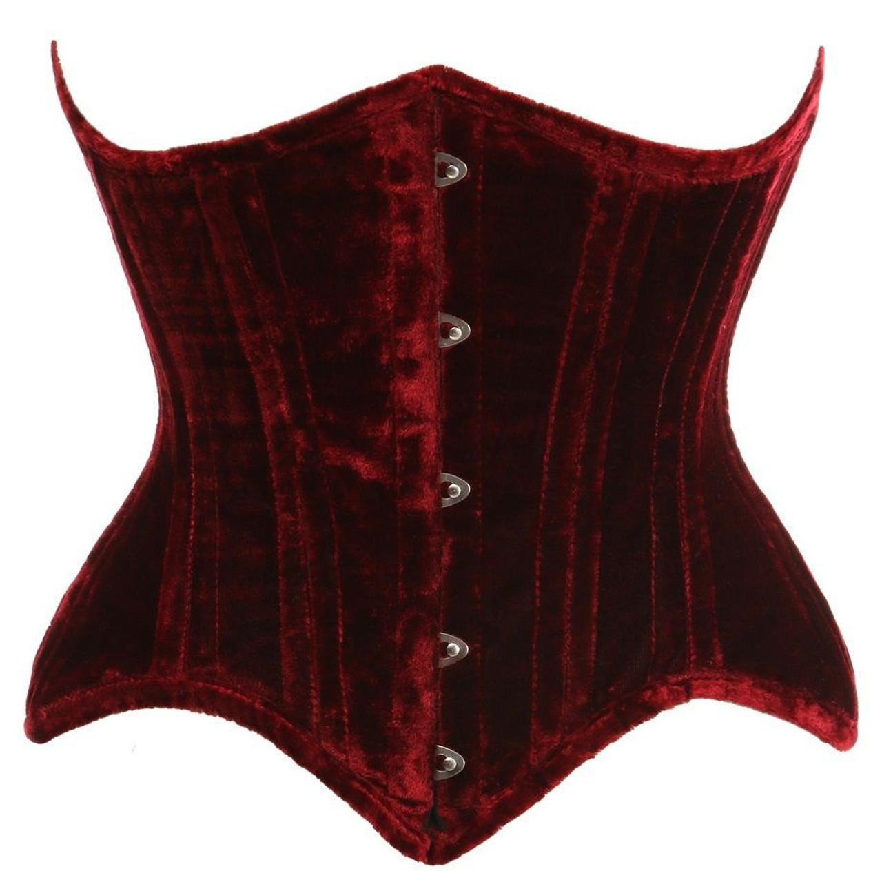 Medieval corset over bust in red velvet ⚔️ Medieval Shop