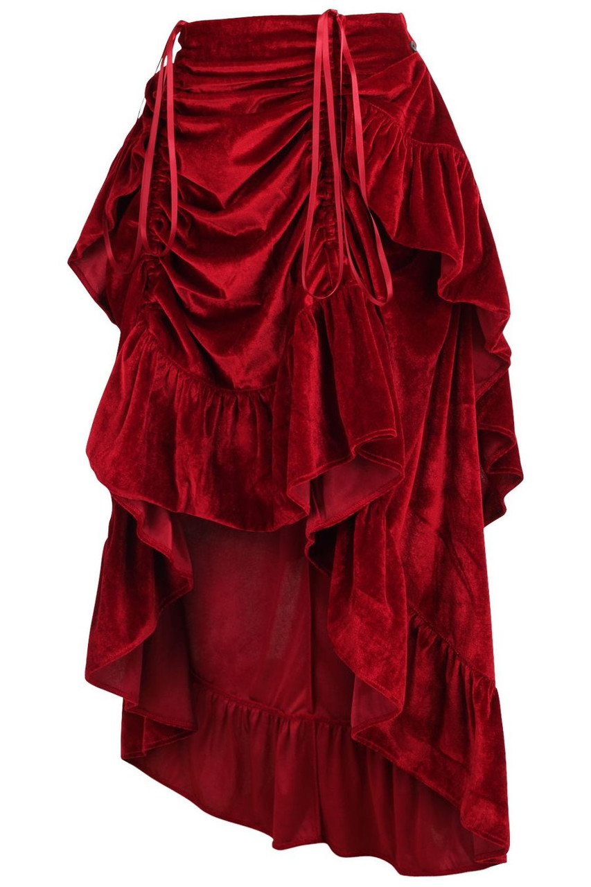 スカート DARK RED RUM band design skirt スカート DARK RED RUM band design skirt スカート DARK RED
