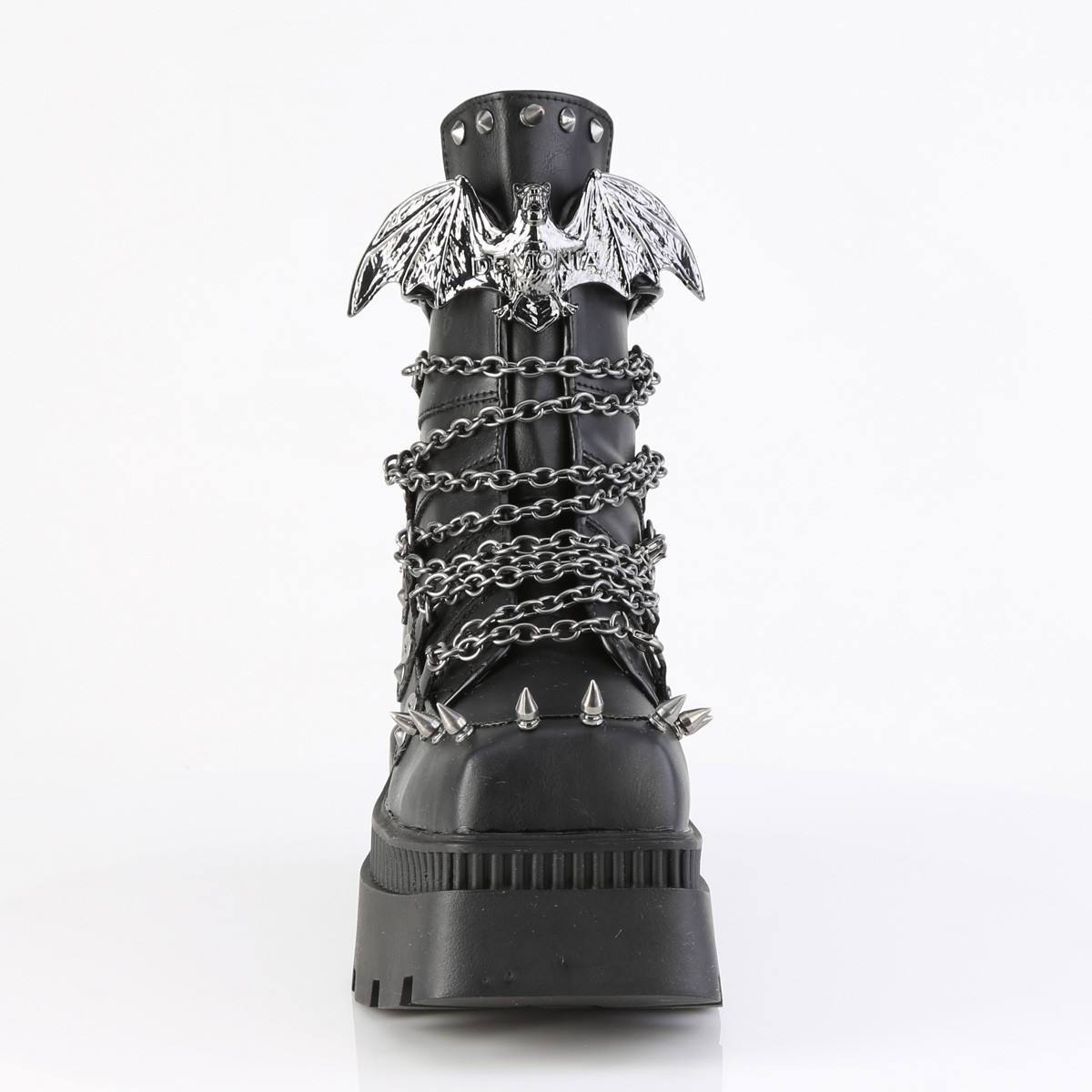 Spiked Bat Chain Boots - Goodgoth.com
