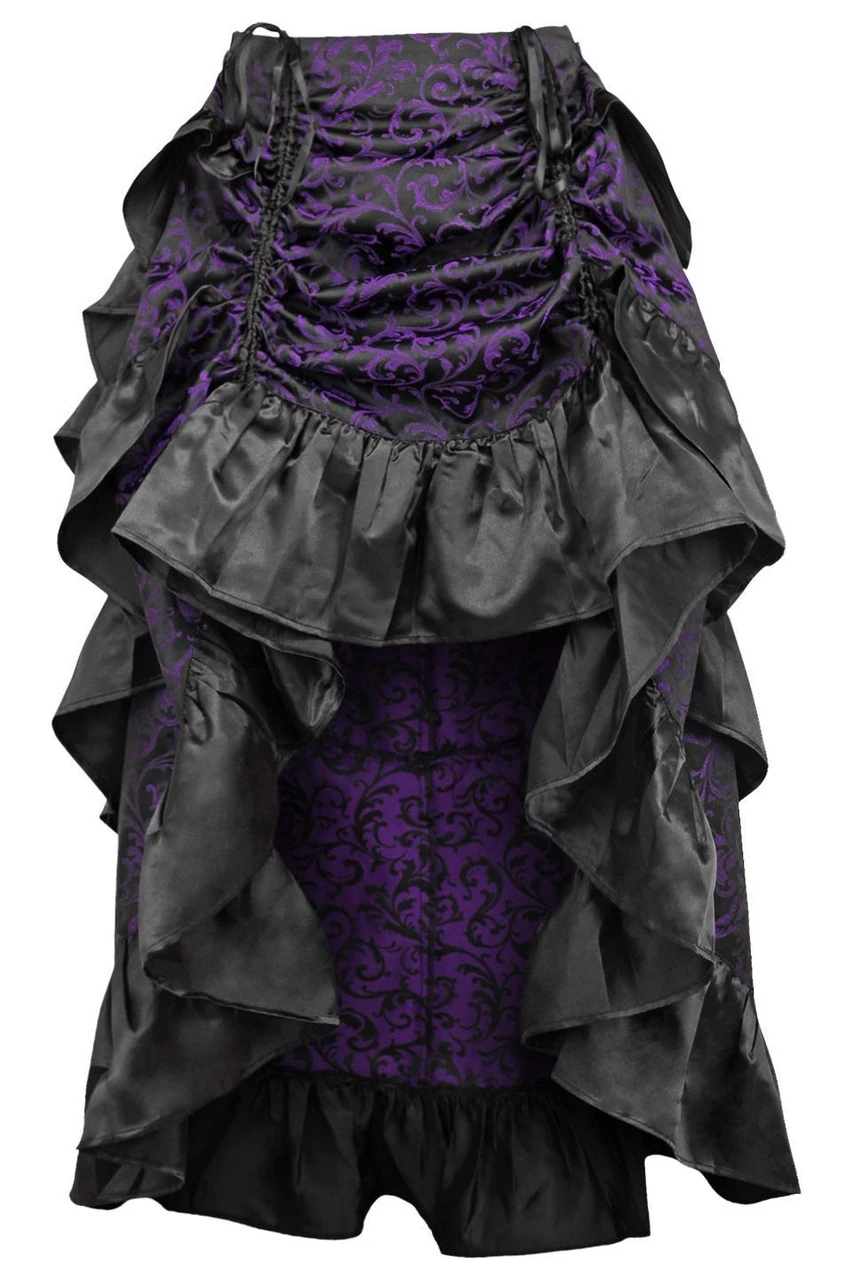 purple brocade dress SHERRI HILL - 56692