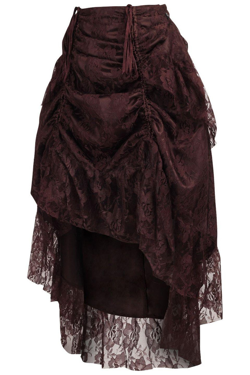 Black/Gray Neitherworld Hi-Low Skirt