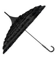 black ruffle lolita umbrella
