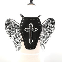 Glo in the Dark Winged Coffin Backpack