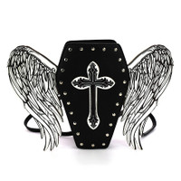 Glo in the Dark Winged Coffin Backpack