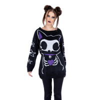Skeleton Cat Sweater