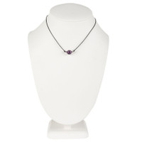 Single Bead Amethyst Necklace