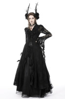 Gothic Romantic BurnOut Sexy Frilly Lace Dress