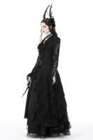 Gothic Romantic BurnOut Sexy Frilly Lace Dress
