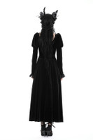 Gothic Puff Sleeve Velvet Dress